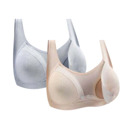 2 Pack Pumping Bra for Women Hands Free Nursing Bra Wirefree Comfort Convenient Nursing Bras for Breastfeeding