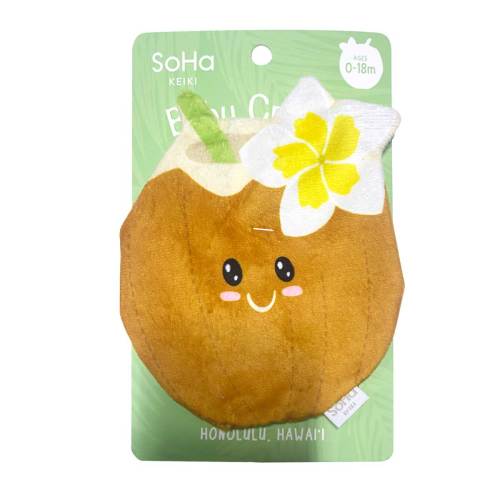 Lovely Coconut Baby Crinkle Toy