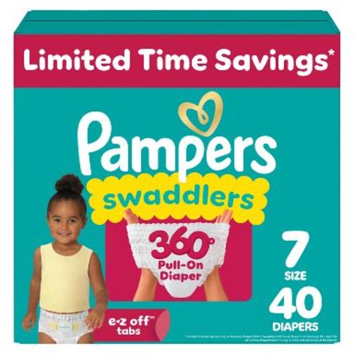 Pampers Swaddlers 360 Disposable Diapers Super - Size 7 - 40ct