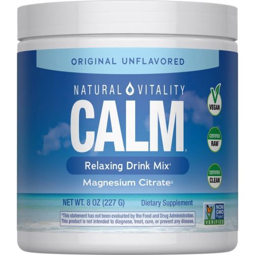 Natural Calm Vitality Original Calm Vegan Dietary Supplement Powder - 8oz