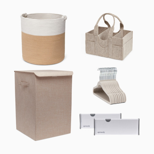 Sprucely Ultimate Nursery Organization Bundle - Oat