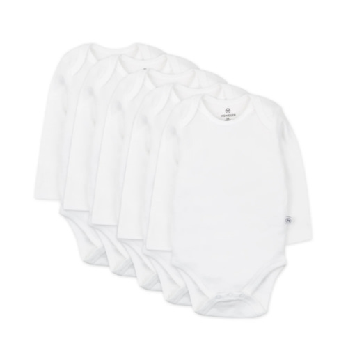 5-Pack Organic Cotton Long Sleeve Bodysuits | Honest Baby Clothing
