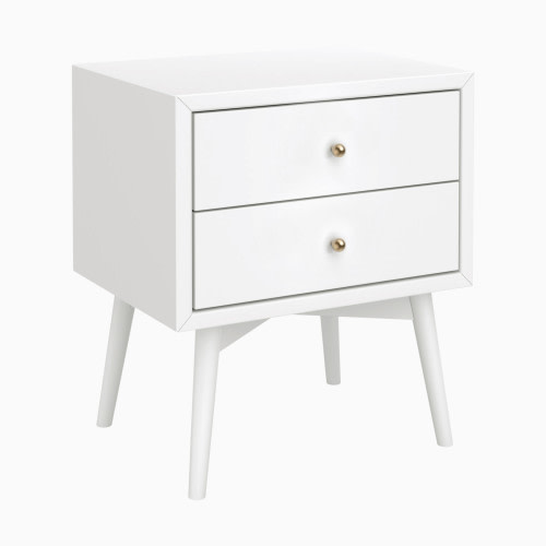 babyletto Palma Assembled Nightstand - White