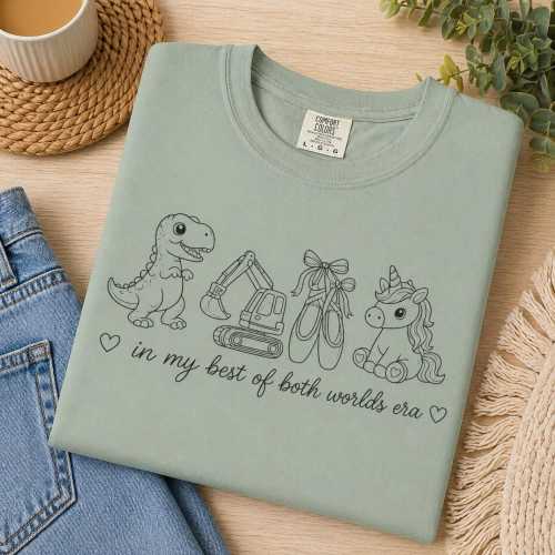 Boy Mom Girl Mom Shirt, Best of Both Worlds Tee