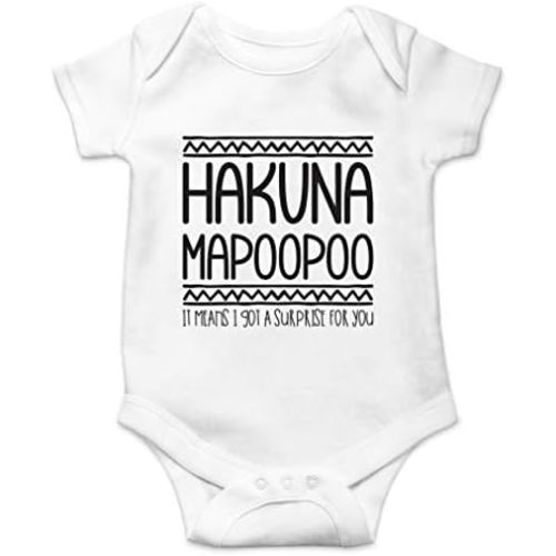 AW Fashions Hakuna Mapoopoo Baby Bodysuit Cute and Funny Newborn Apparel Trendy Outfit for Boys or Girls