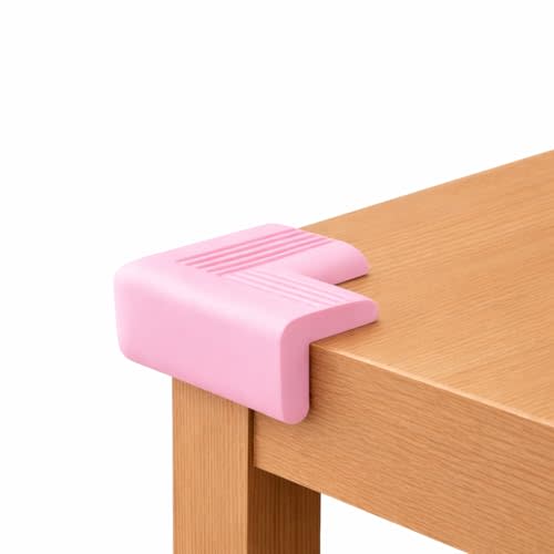 Baby Proofing Corner Guards 16 Pack Pink, Extra Thick Foam Edge Protectors for Table and Furniture, Pre-Taped Adhesive Bumpers, Heavy-Duty Safety for Kids and Toddlers