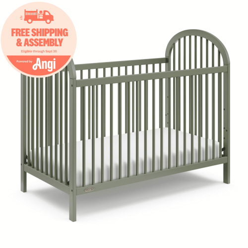 Graco Olivia 3-in-1 Convertible Baby Crib, Olive