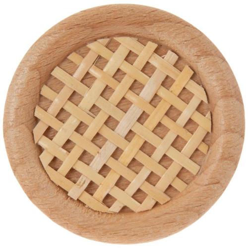 Rattan Round Wood Knob