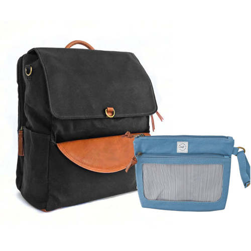 DUO Backpack - Black / Dusty Blue