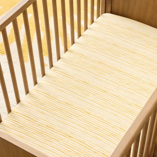 Painted Stripe Crib Fitted Sheet