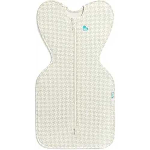 Love to Dream Swaddle UP,Baby Sleep Sack, Self-Soothing Swaddles for Newborns,Get Longer Sleep,Snug Fit Helps Calm Startle Reflex,Newborn Essentials for Baby, 1.0 TOG,Newborn 5-8.5 lbs,Tan Houndstooth