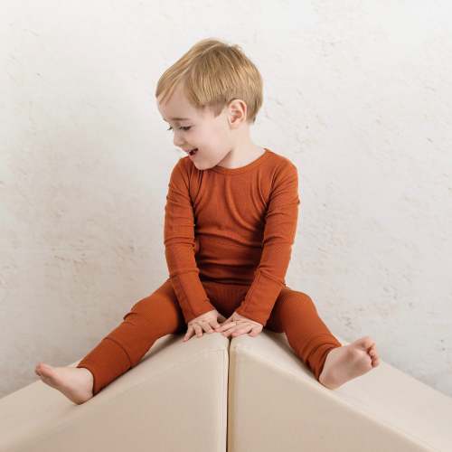 Front Opening Ready Set Romper® in RIBBED CLAY