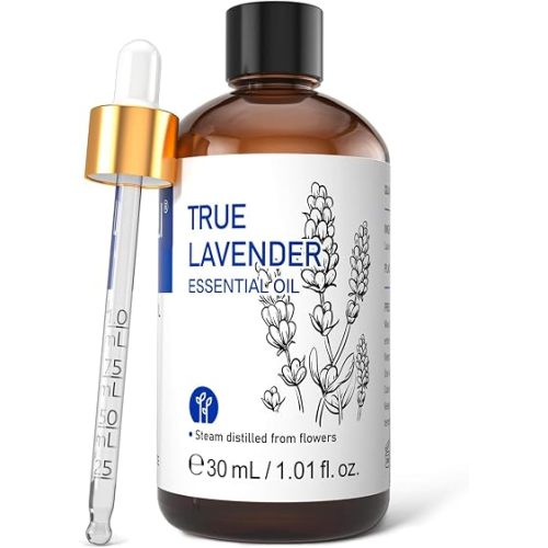 HIQILI Lavender Essential Oil for Diffuser, Aromatherapy & Air Freshening, Ideal for Relaxing Tense Mood, Eliminating Odor, Creating Peaceful Atmosphere for Sleep, Bath & Work —30ml / 1.01 fl oz