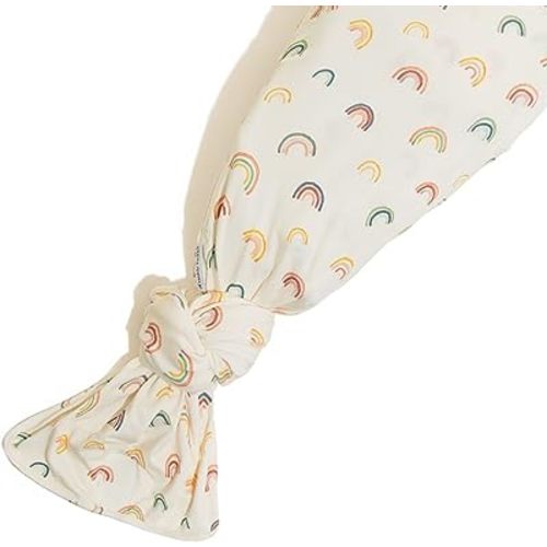 Freshly Picked Swaddle Blanket, One-Size-fits-All, Rainbows