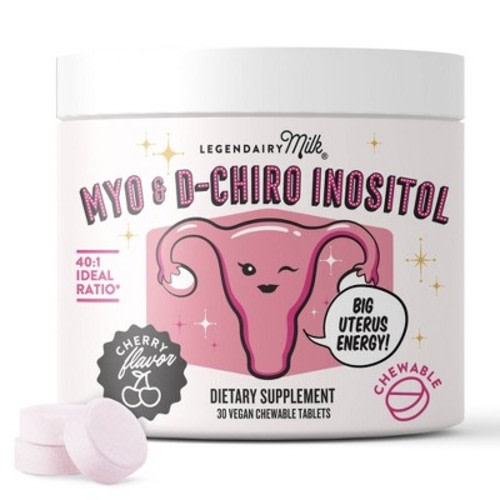 Legendairy Milk Myo and D-Chiro Inositol Vegan Supplement Chewable Tablets - 30ct