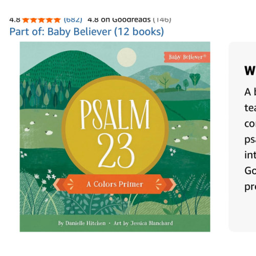 Psalm 23: Teaching Colors Through Scripture | A Christian Board Book | Ages 0–4 (Baby Believer)