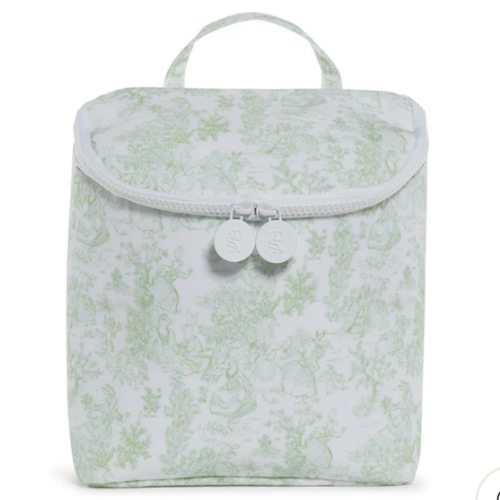 Take Away Bottle Bag - Bunny Toile Green
