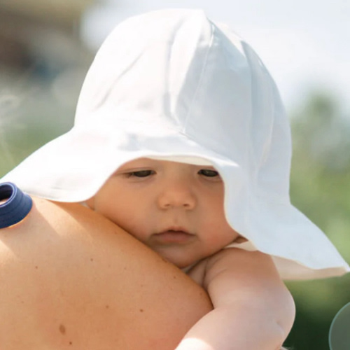baby white sun hat | minnow swim