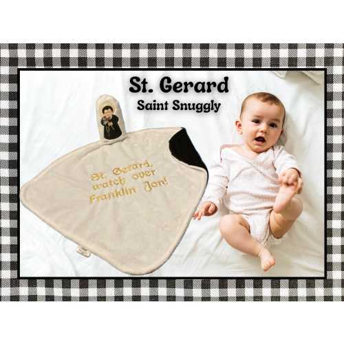 St. Gerard Saint Snuggly: Minky Fleece Baby Blanket with Doll