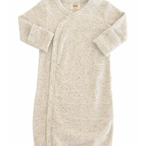 Cream Speckle Organic Gown | Baby Dill