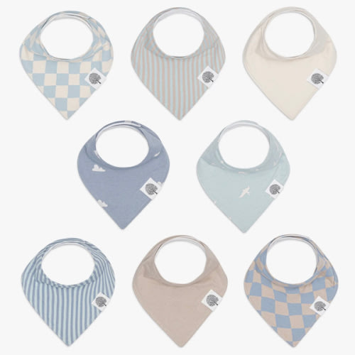 Cloud Bandana Bib Set (8 pack)