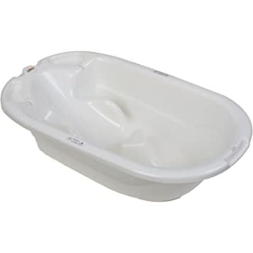 EuroBath 2-Stage Baby Bath Tub, White - Large, Long Lasting Baby Essentials, Must-Have Baby Bathtub, Newborn Essentials, Infant Bathtub & Baby Care Products for Registry