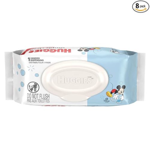 Huggies Simply Clean Baby Wipes, Unscented, 64 Count (Pack of 8)