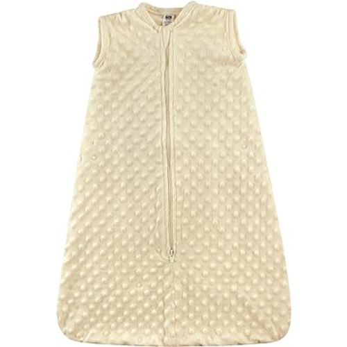 Hudson Baby Unisex Baby Plush Sleeping Bag, Sack, Blanket, Cream Dot Mink, 0-6 Months