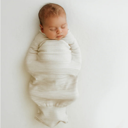 Bamboo Blend Beige Swaddle Sleep Sack – Swaddelini