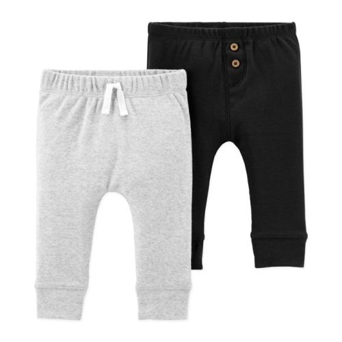 Carter's Pant (2 Pack) - Black/Grey, Newborn