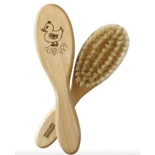 Duck hairbrush in beech and silk bristles | Bois clair