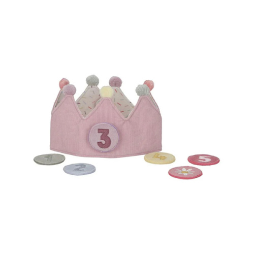 Birthday Crown with Numbers - Pink - Little Dutch