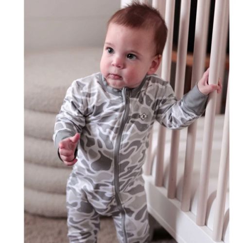 Baby Zip Up - White Camo – BURLEBO