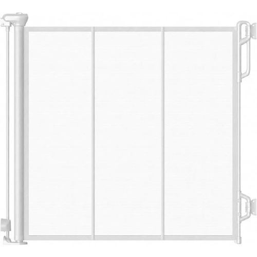 Reinforced Retractable Baby Gate, 45" W x 33.5" H, White