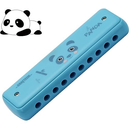 Crafteem Color Blues Harmonica, Key of C for Kids, Children, Toddler and Beginners,10 Hole 20 Tones Musical Instrument Toy Gift