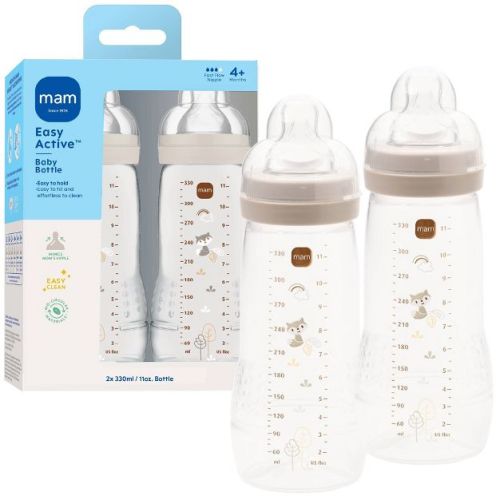 MAM 11 fl oz Easy Active Baby Bottle - Unisex - 2pk