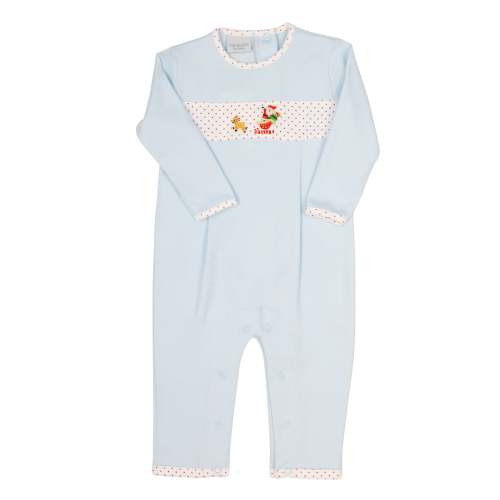 Let's Fly Santa LS Romper