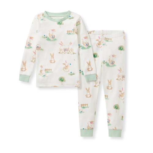 Bunny Egg Hunt Organic Cotton Two-Piece Pajamas – Burt's Bees Baby