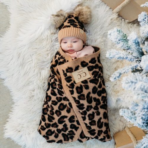 C.Cďż˝ Baby Leopard Blanket