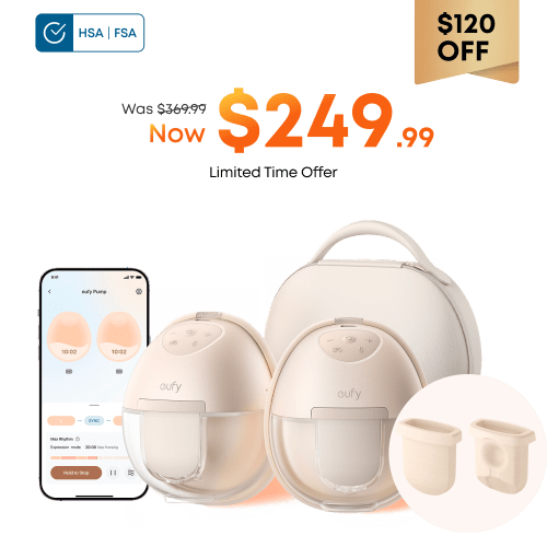 eufy Breast Pump S1 Pro and Original Diaphragm (2-Pack)