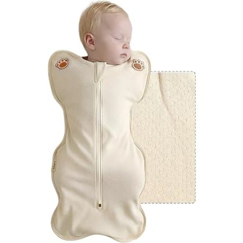 Swaddle Sleep Suit for Newborns, Arms-Up Position, Snug Fit Supports Natural Sleep Reflex, 0–6 Months