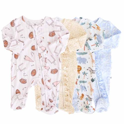 Girl Ruffle Zipper Footies | Best Sellers