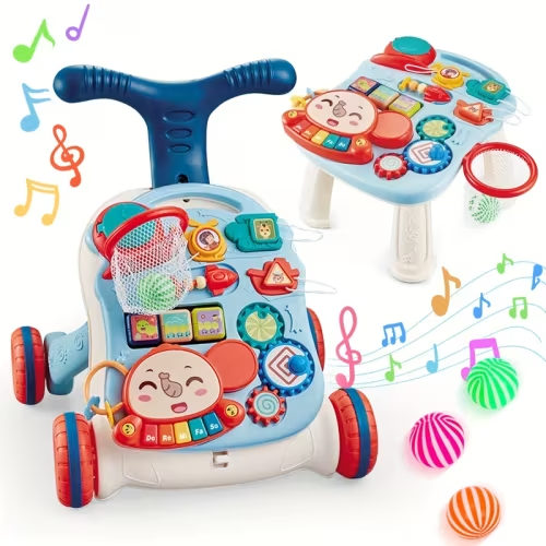 5 in 1 baby walker sit stand early learning walker toddlers - Temu