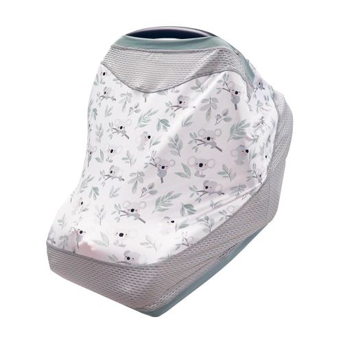 Boppy 4 and More Multi-use Cover, Koala, Quick-Dry UPF 50+ Knit and Breathable Mesh, Versatile for Car Seat Canopy, Nursing Cover, Infant Strollers, Shopping Carts, Highchairs and More