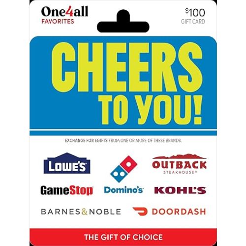 One4all Cheers to You Physical Gift Card