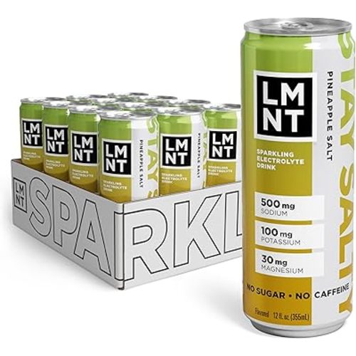 Drink LMNT Sparkling Electrolyte Drink - Pineapple Salt | 12-Count