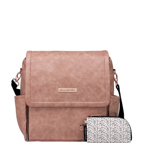 Petunia Pickle Bottom Matte Leatherette Boxy Backpack Diaper Bag