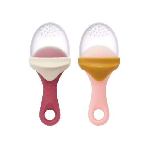 Boon Pulp Feeder 2 Pack Pink & Coral