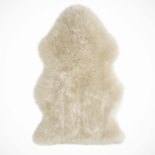 Small Sheepskin Pelt for Babies, Washable Wool Play Mat