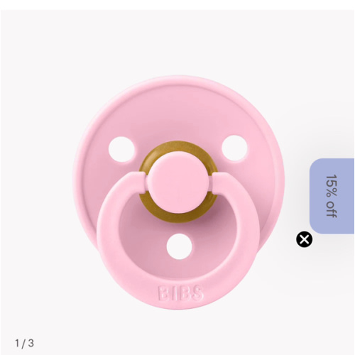BIBS Colour - Baby Pink Pacifier – Bibsworld store US